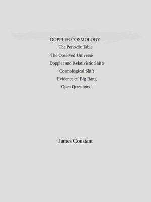 cover image of Doppler Cosmology